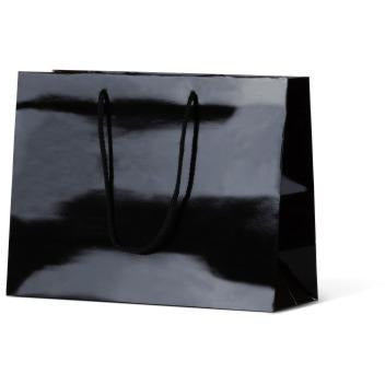 Laminated Gloss Ruby Paper Bag - Ruby Black
