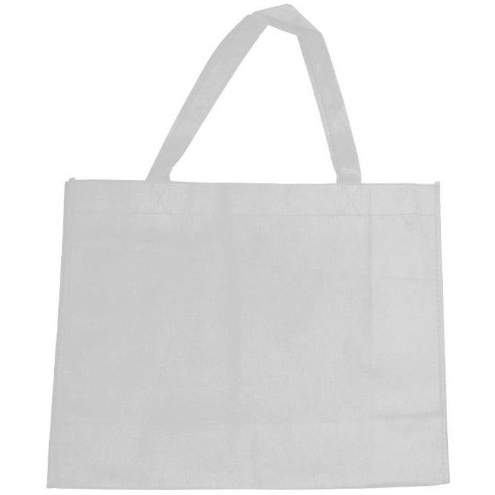Reusable Nonwoven Bright White Bag - Large