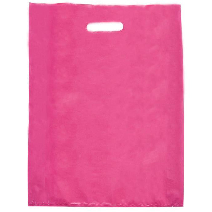 LDPE Reinforced Handle Large - Hot Pink