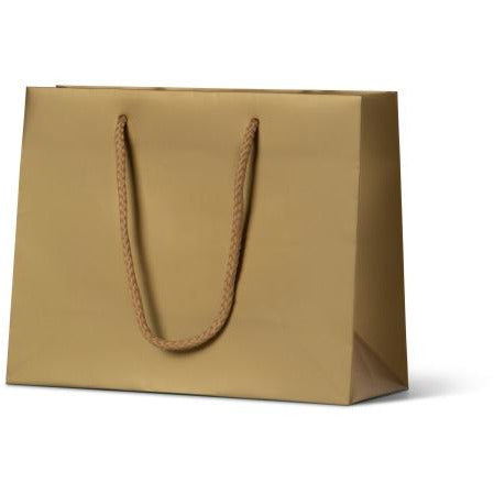 Laminated Matte Emerald Paper Bag - Gold