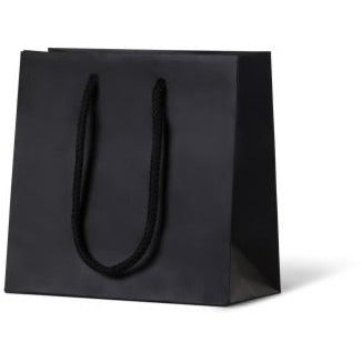 Laminated Matte Petite Paper Bag - Black