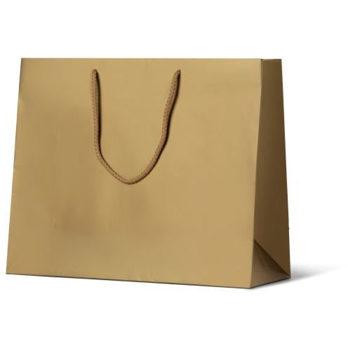 Laminated Matte Madison Paper Bag - Gold