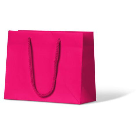 Laminated Matte Petite Paper Bag - Hot Pink