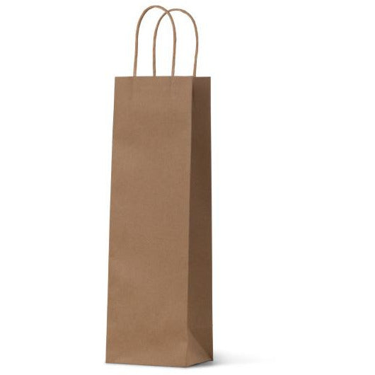 Brown Kraft Bag - Single Wine