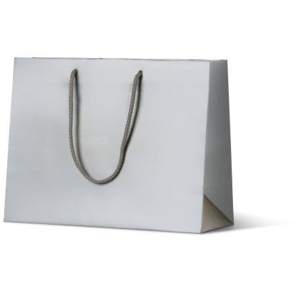 Laminated Matte Ruby Paper Bag - Metallic Bronze Platinum