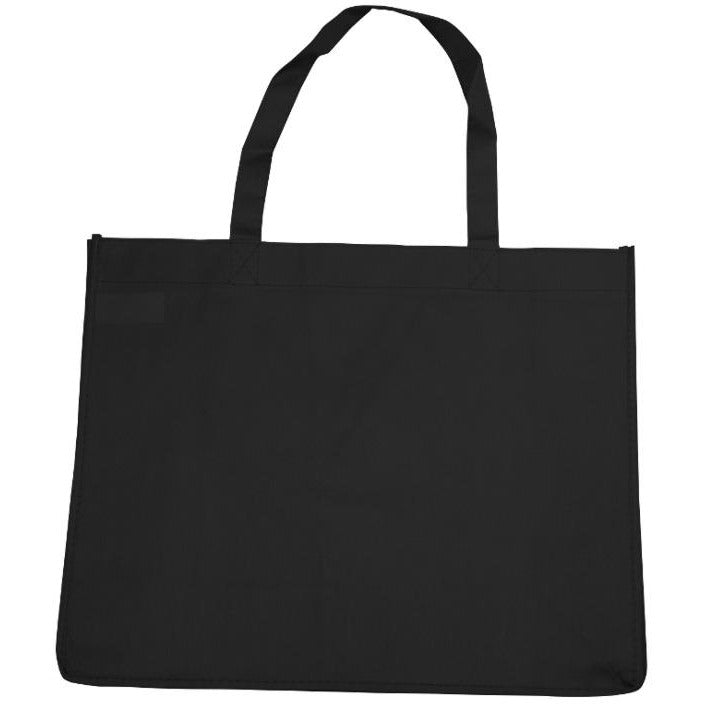 Reusable Nonwoven Jet Black Bag - Large