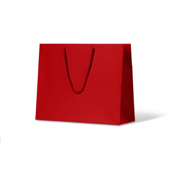 Laminated Matte Madison Paper Bag - Red