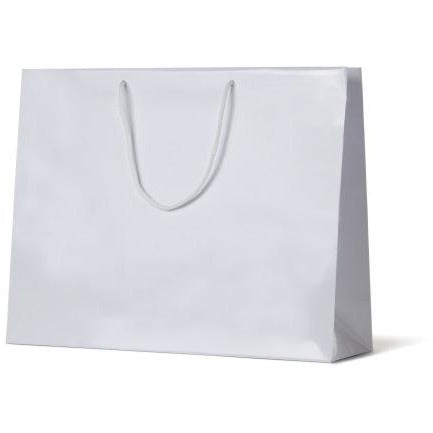 Laminated Gloss Galleria Paper Bag - White Landscape